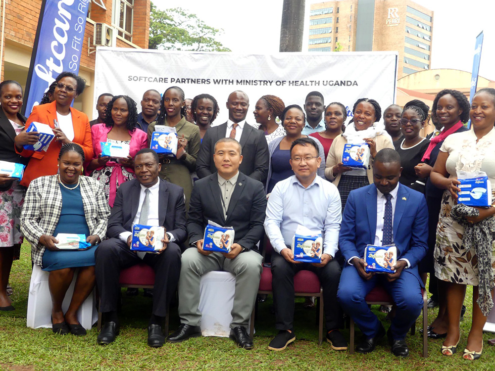 Chinese-owned Softcare Uganda Ltd handed over the consignment at the ministry headquarters in Nakasero, Kampala city, on Monday, March 2, 2026. (Courtesy photo)