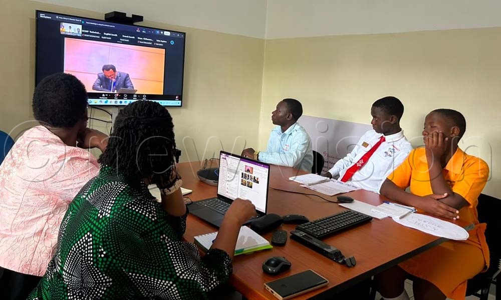 Ikaidu and her colleagues during the AU meeting. (Credit: Ritah Mukasa)