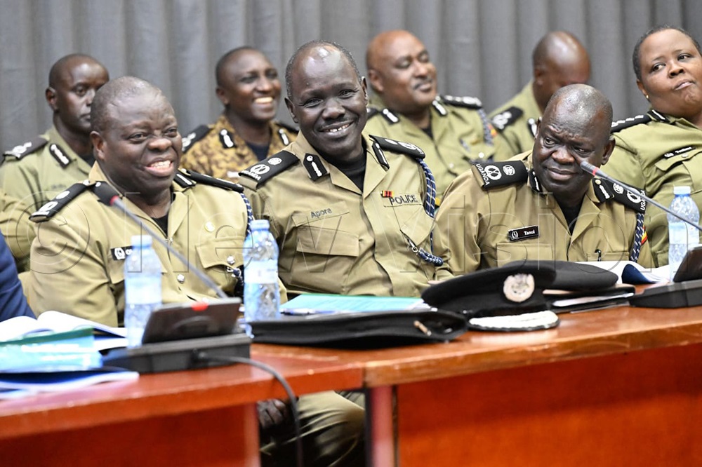 A section of police officers during the the committee&rsquo;s proceedings on Thursday, August 20, 2026.( Photo by Maria Wamala)
