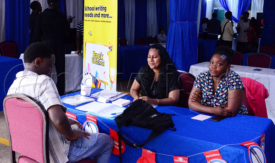 Staff members of ISBAT University talking to students during the Job Connect Festival