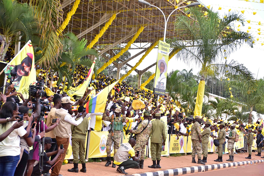 Abawagizi ba Pulezidenti Museveni e Kololo