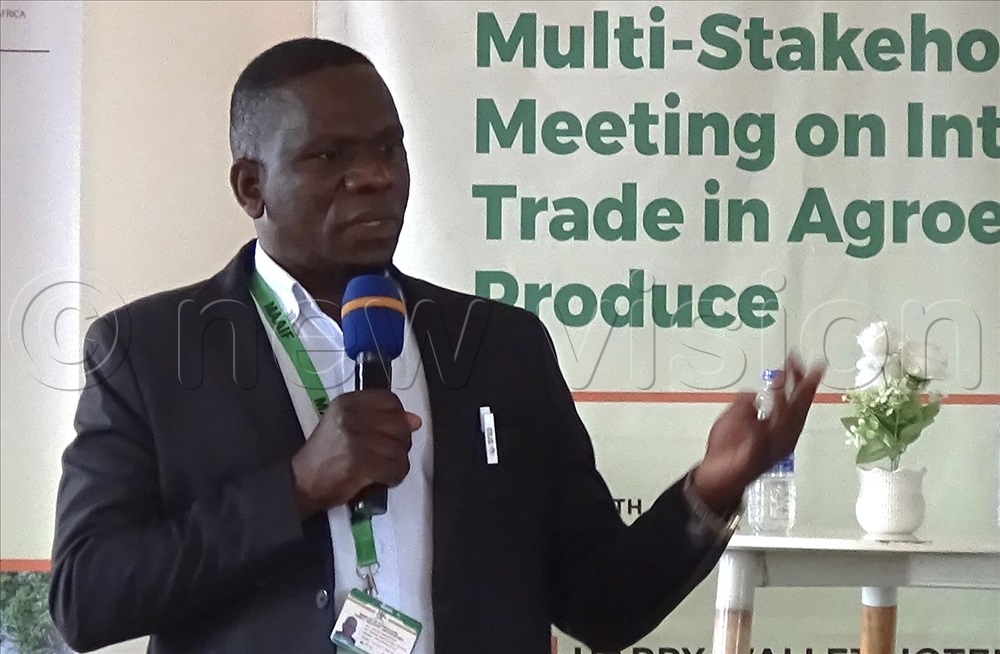 Sunday Bob George, from the Ministry of Agriculture, Animal Industry and Fisheries (MAAIF).