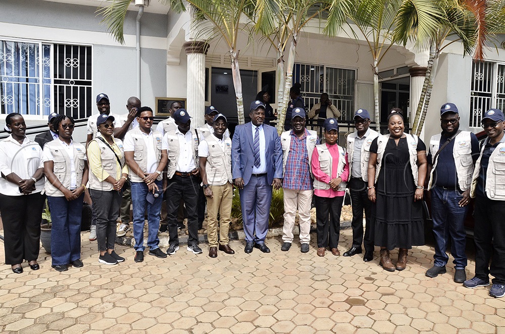 Members of the Forum of Parliaments of the International Conference on the Great Lakes Region, pose for a group photograph after the official launch of 2026 Uganda election observation mission on 9th January 2026 at Munyonyo. (Photo by Ronnie Kijjambu)
