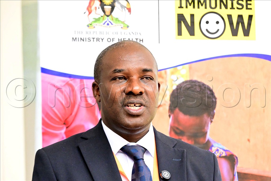 Dr. Micheal Baganizi, Program Manger Ministry of Health - Uganda National Expanded Program on Immunisation at the national immunization symposium at Serena Hotel in Kampala on June 25, 2026. (Credit: Maria Wamala)