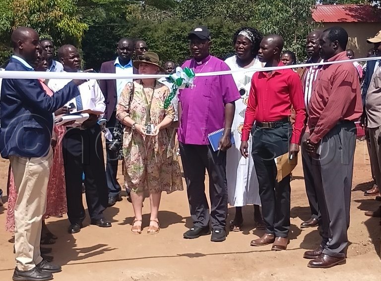 Launch of the sh800m WASH project. (Photo by Christopher Nyeko)