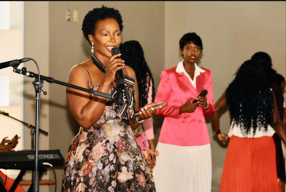 Suzan Gakwavu speaks at the 2026 Deborah Generation Conference held on August 2 at California State University, Northridge, in Los Angeles. (Courtesy)