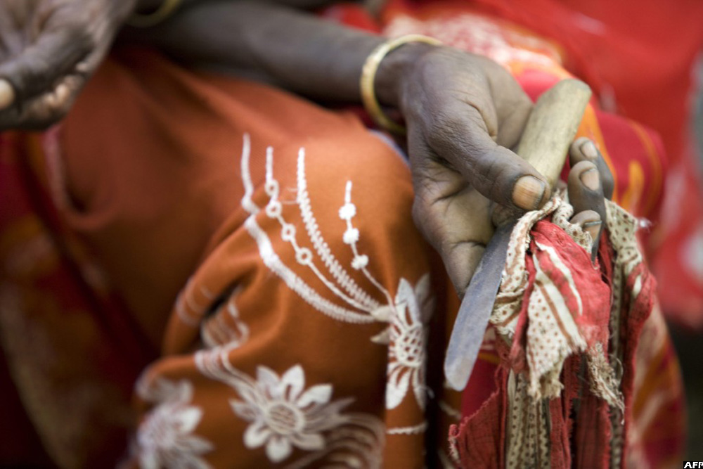 Female genital mutilation is still being practiced in eastern Africa