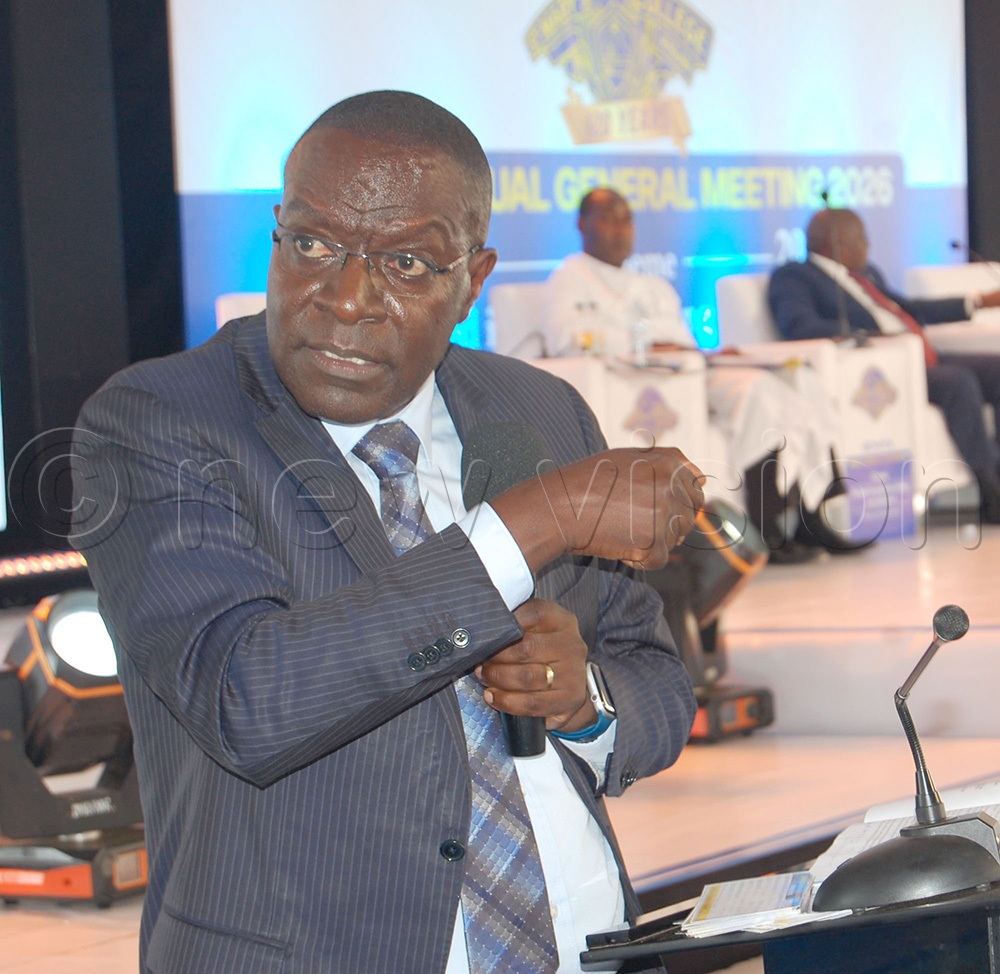 SMACK's PTA Vice-Chair Dr Medard Bitekyerezo also sent a stern warning to disrespectful parents. (Photo by Mathias Mazinga)