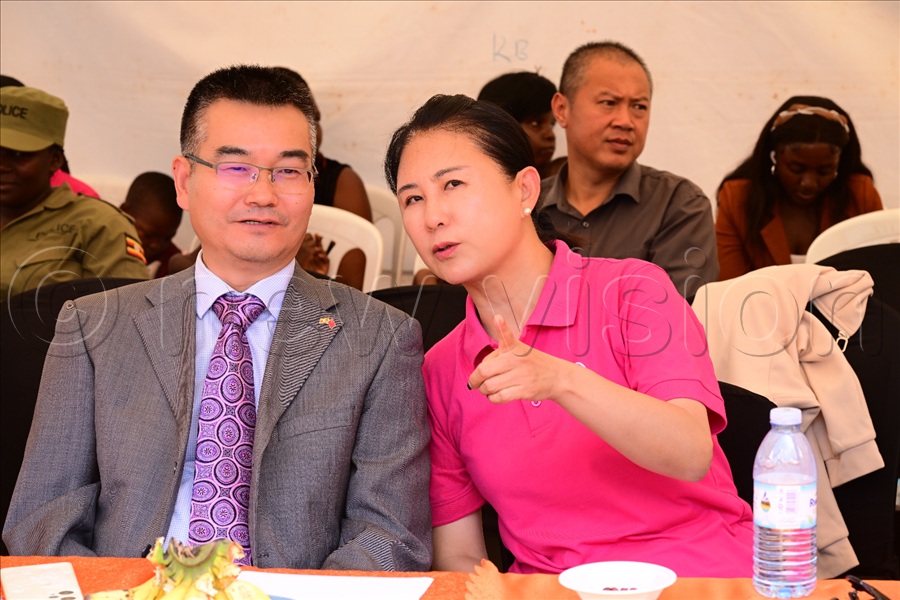 Tong Fang and the acting Chinese ambassador Fan Xuecheng.