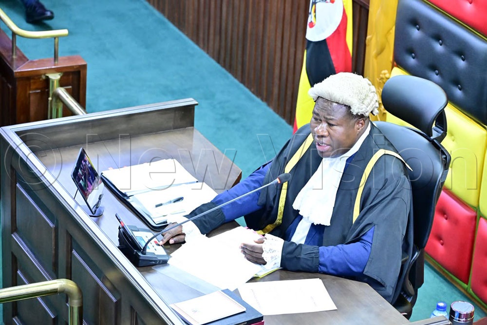 Speaker of Parliament Jacob Markson Oboth expressed concern over the attacks, questioning the nature of the violence and warning that Parliament needed clear answers from the security authorities. (All Photos by Miriam Namutebi)