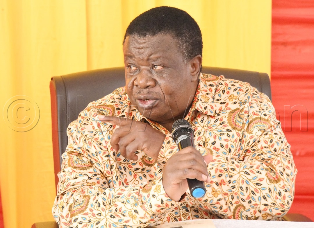 Minister for Internal Affairs Maj. Gen. Kahinda Otafiire making his remarks. (Credit: Mpalanyi Ssentongo)