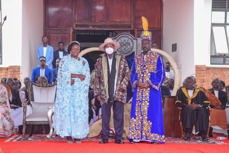 Museveni challenged kingdoms to work with the central government to preserve indigenous languages and cultural knowledge, saying schools alone are not doing enough. (Credit: Richard Sanya)