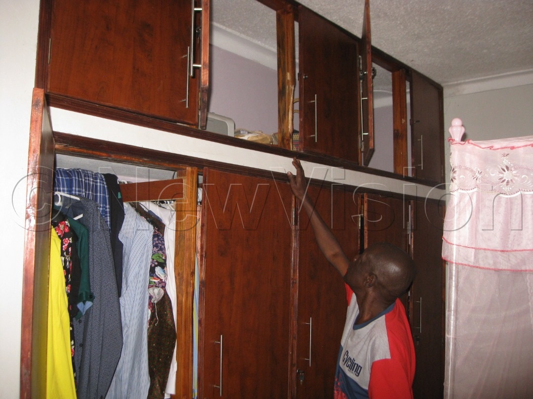 Thugs accessed Opondo's bedroom.