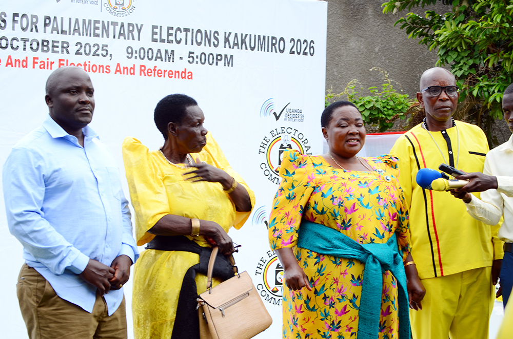 Prime Minister Robinah Nabbanja speaking upon nomination. (Courtesy)