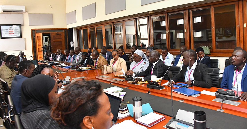 Education Committee meeting with teachers on Wednesday. (Photo by Edith Namayanja)