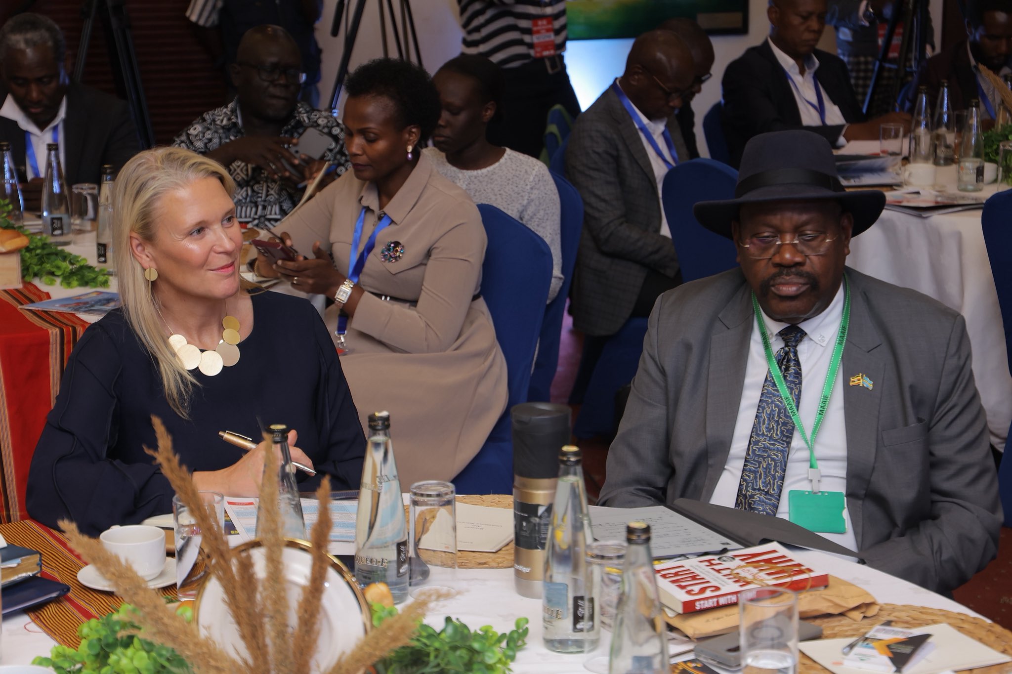 In her opening remarks, the British High Commissioner to Uganda, Lisa Chesney, said the meeting would include sessions on how to do business with the UK. She noted that Nexus Green, a UK company, has already supported Ugandan farmers with irrigation technologies. (Courtesy Photo)