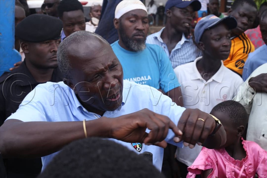 Addressing residents on his 68th day on the campaign trail, Nandala, who is also a coffee farmer, said he understands the economic value of coffee and how the crop has transformed livelihoods in Bugisu. (All Photos by Alfred Ochwo)