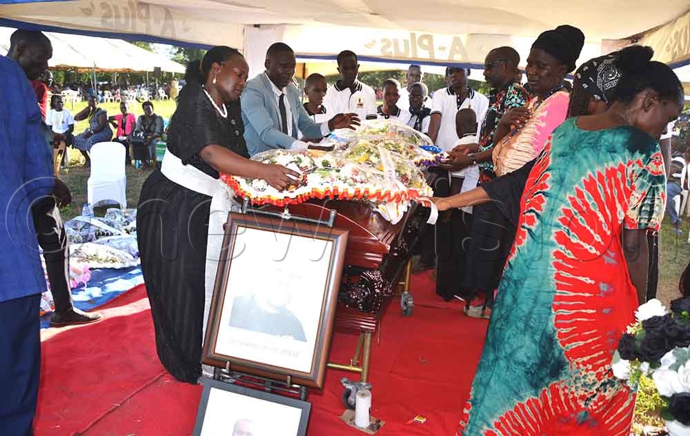 Dr Simon Ichumar Omeke was laid to rest at his ancestral home in Apuuton cell, Central ward, Usuk town council in Katakwi district. (Credit: Delux Emmy Alomu)