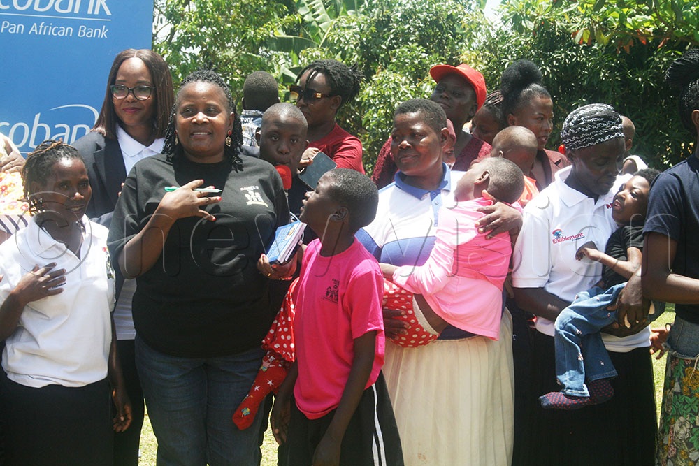 Rose Mary Nambooze Niwagaba, the executive director of the Center speaking at the event. (Credit: Maureen Nakatudde)