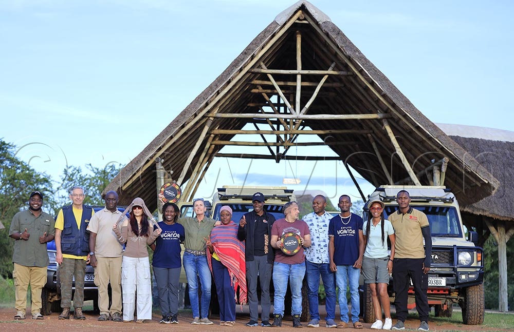 The hosted Media group during their visit to Lake Mburo national park. (Credit: Julius Luwemba)