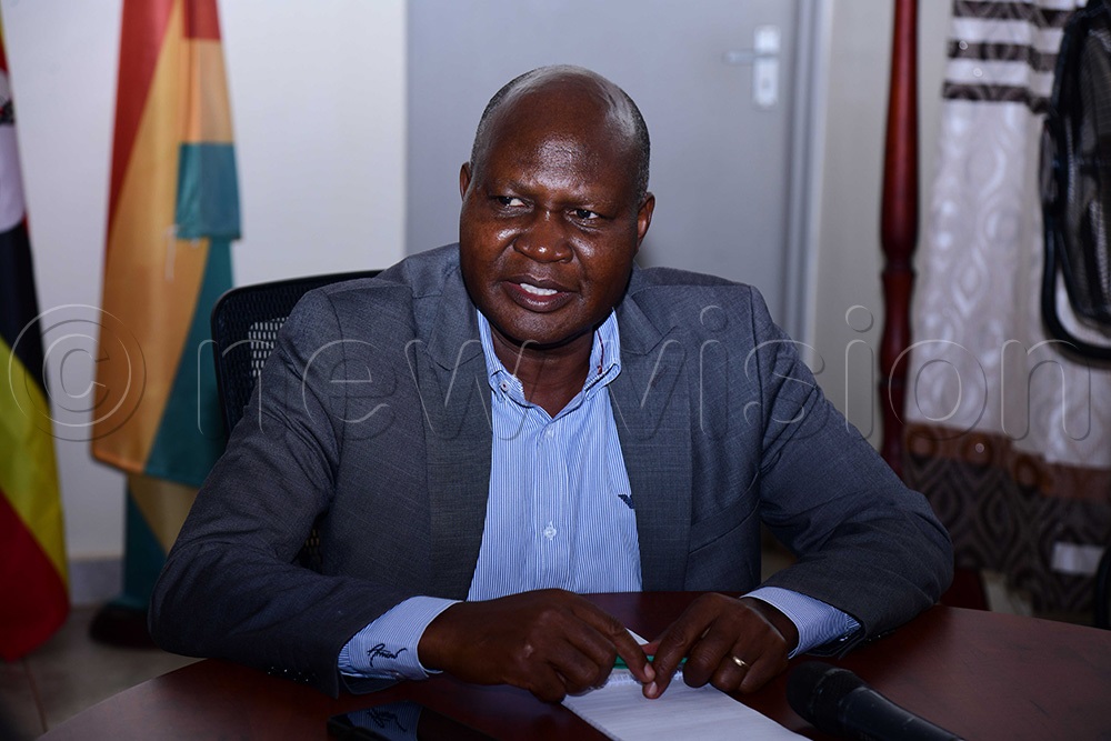 Prof David Okello Owiny, the deputy vice chancellor academic affairs speaking to New Vision at his office. (Photo by Godfrey Ojore)