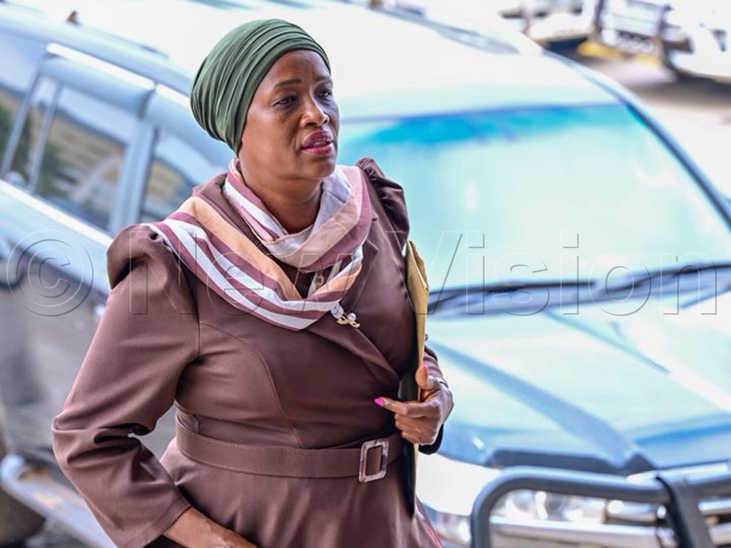 Minister of State for Water and Environment, Water, Hon. Aisha Sekkindi.