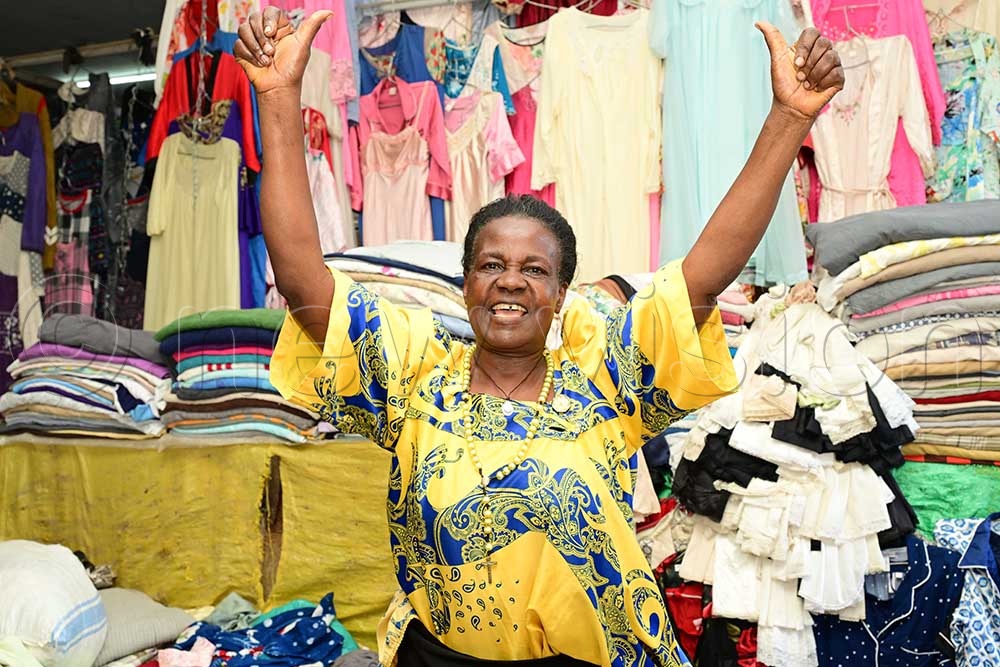 Betty Nakayiza who sells second hand clothes in Masaka Main Market thanked the Government for building them a modern market