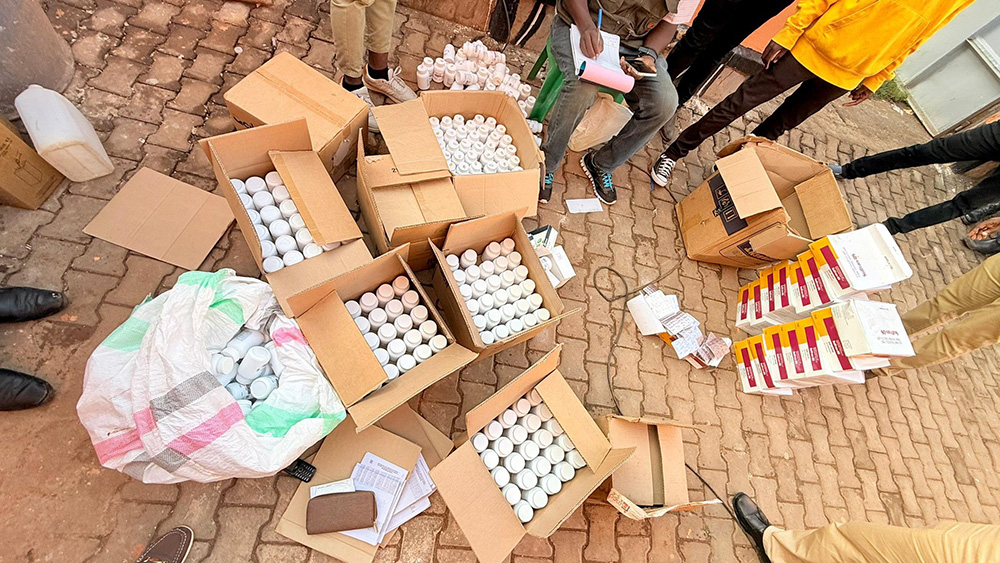 The medicines were recovered during a special enforcement operation targeting the illegal sale and diversion of government drugs. (Credit: UNDA)