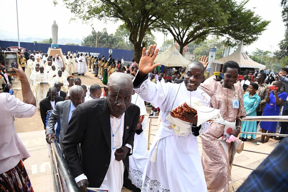 The procession before the ordination mass at Rubaga cathedral. (Credit: Maria Wamala)