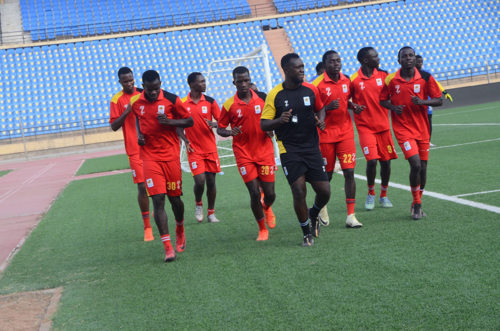Uganda's U17 side during a session on Monday at Dire Dawa Stadium in Ethiopia as the team prepares to face Sudan. (Courtesy Photo)