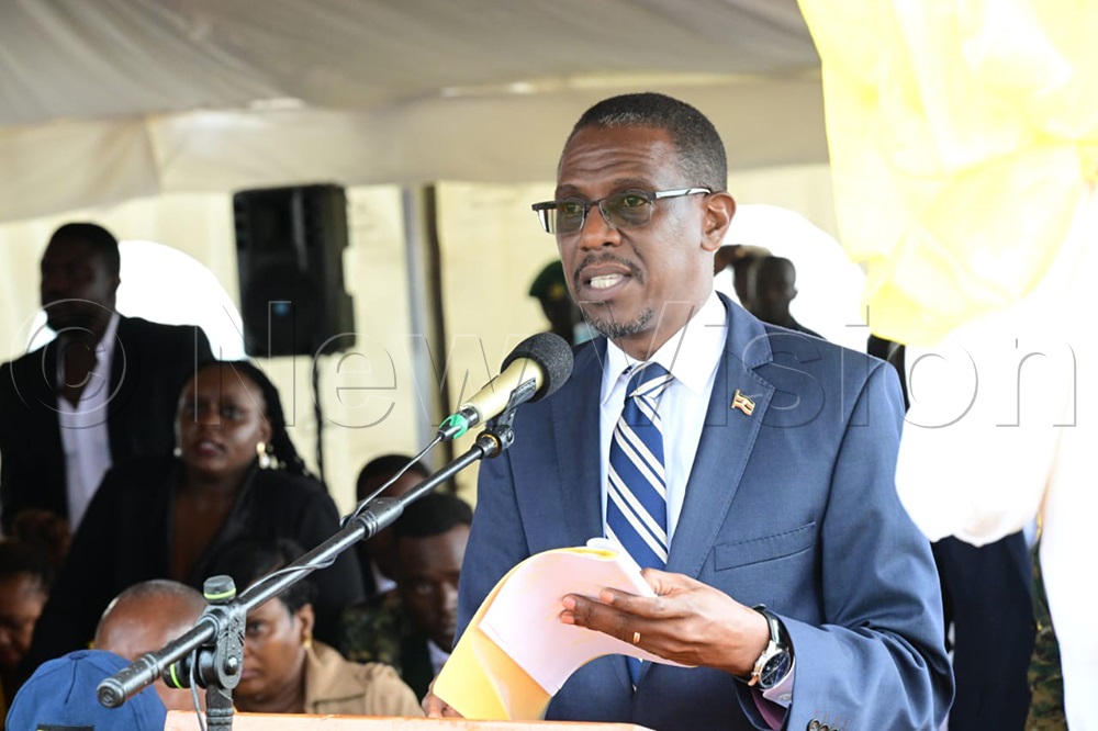 Kiryowa Kiwanuka, the Minister of Defence and Veterans Affairs. (Credit: Eddie Ssejjoba)