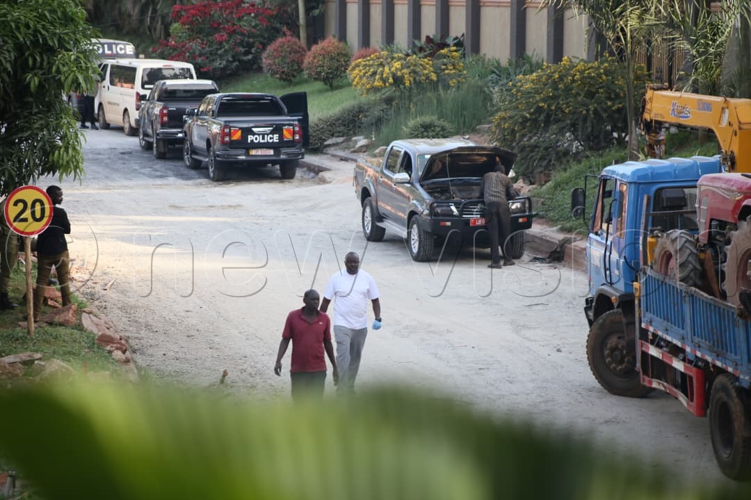 Access to the Speaker’s residence has also been restricted, with a truck blocking the road leading to her home. The operation started at 2:30pm. (All Photos by Alfred Ochwo)