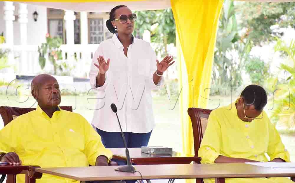 The First family during prayer. (All Photos by Joseph Mutebi)