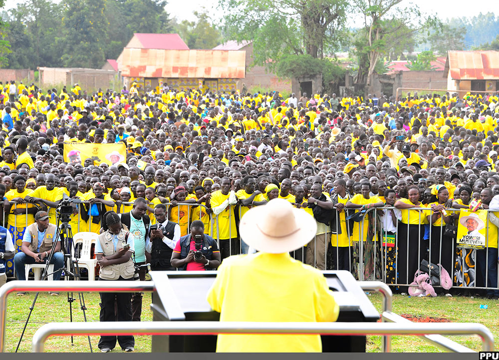 NRM's Yoweri Museveni has so far campaigned in Luwero district and Lango sub-region