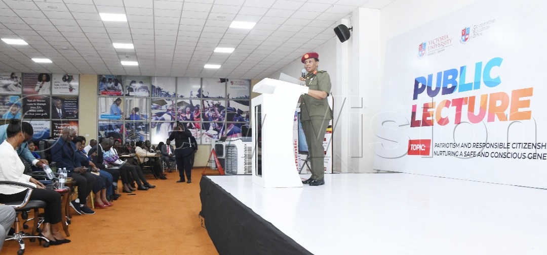 Nakalema during the public lecture. (Credit: Mpalanyi Ssentongo)