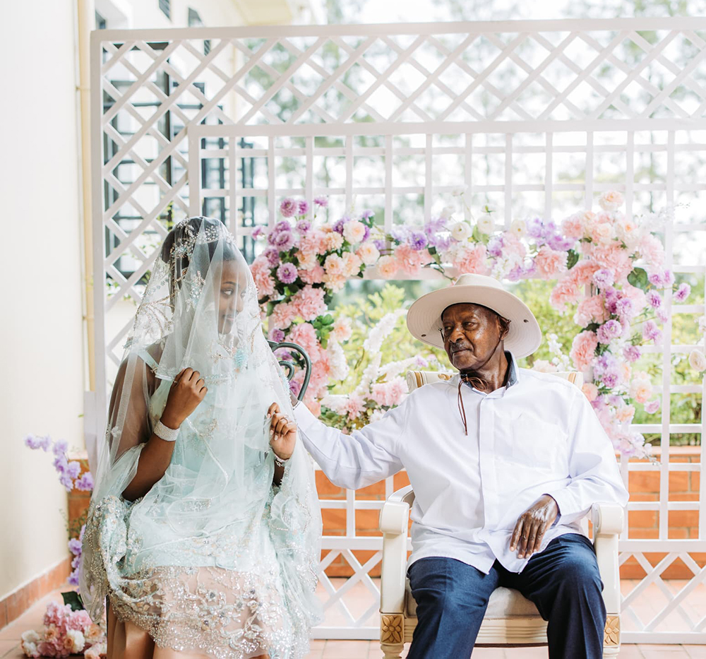 President Museveni with Nsasiirwe at the event.