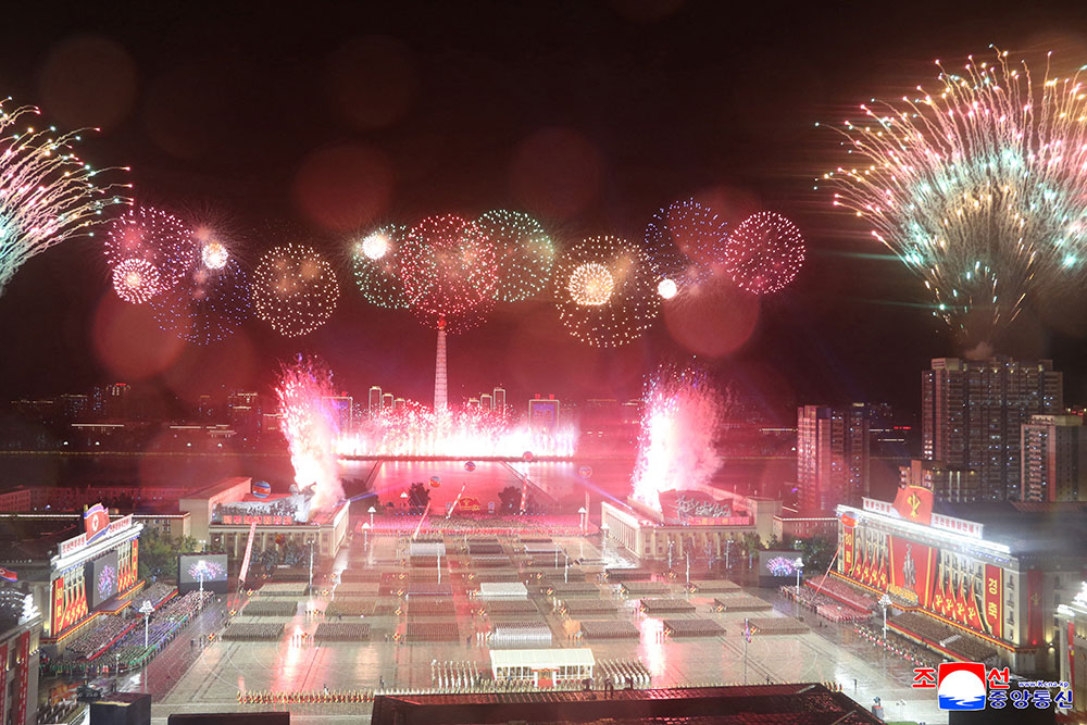 The spectacle featured some of the country's most advanced weapons. (AFP/KCNA)