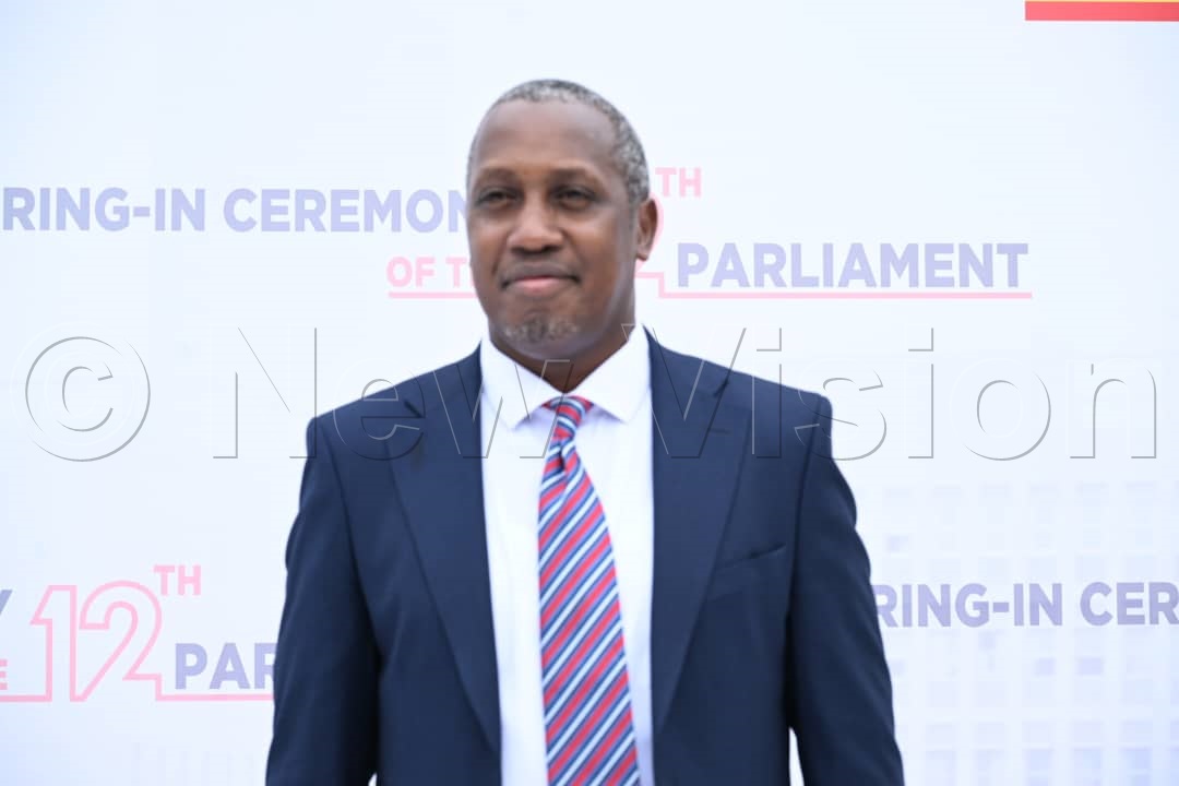 Gerald Karuhanga sworn in as Member of Parliament for Ntungamo Municipality in the 12th Parliament. (Credit: Ponsiano Nsimbi)