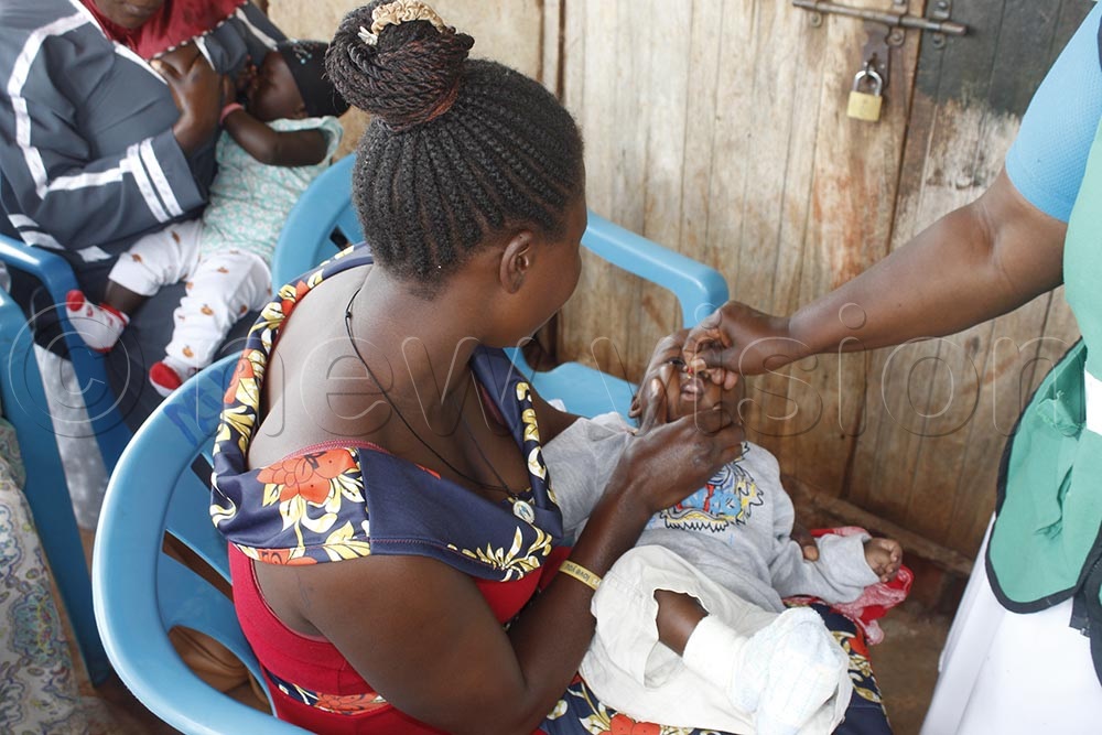 Several children were immunised. 