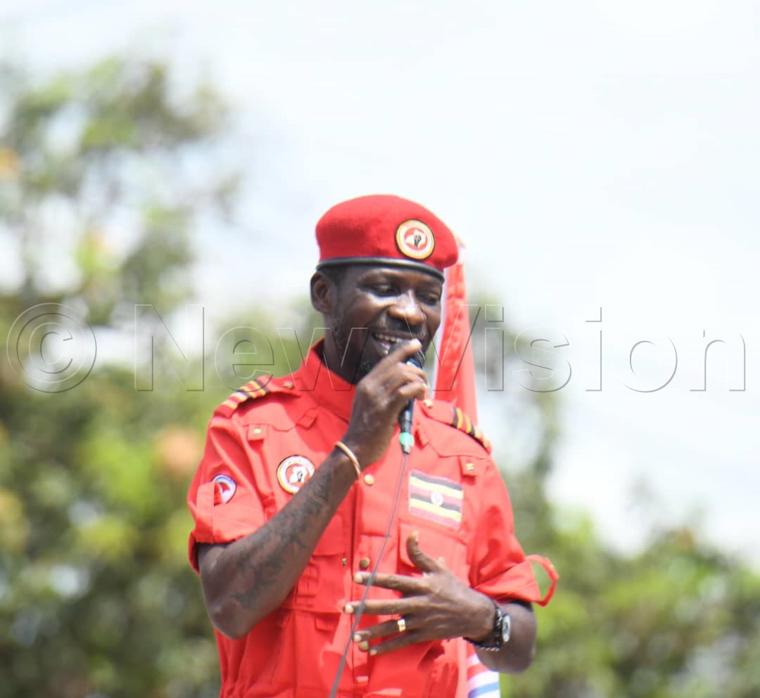 Robert Kyagulanyi Ssentamu, NUP presidential flag bearer.