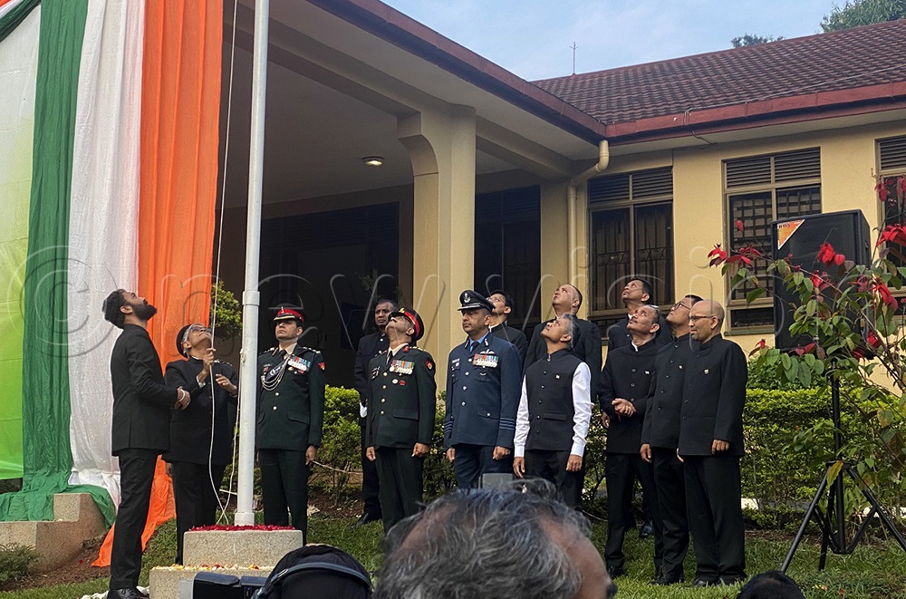  The event started at 7:30am, with guests witnessing the flag-hoisting ceremony and welcoming dignitaries. (Photo by Annabel Oyera)