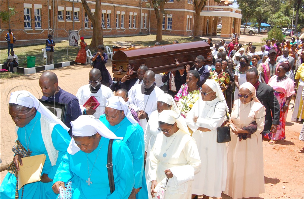 A spectacle of Fr. Ssebwalunnyo's funeral procession at Kisubi Minor Seminary on Wednesday, September 2, 2026. 