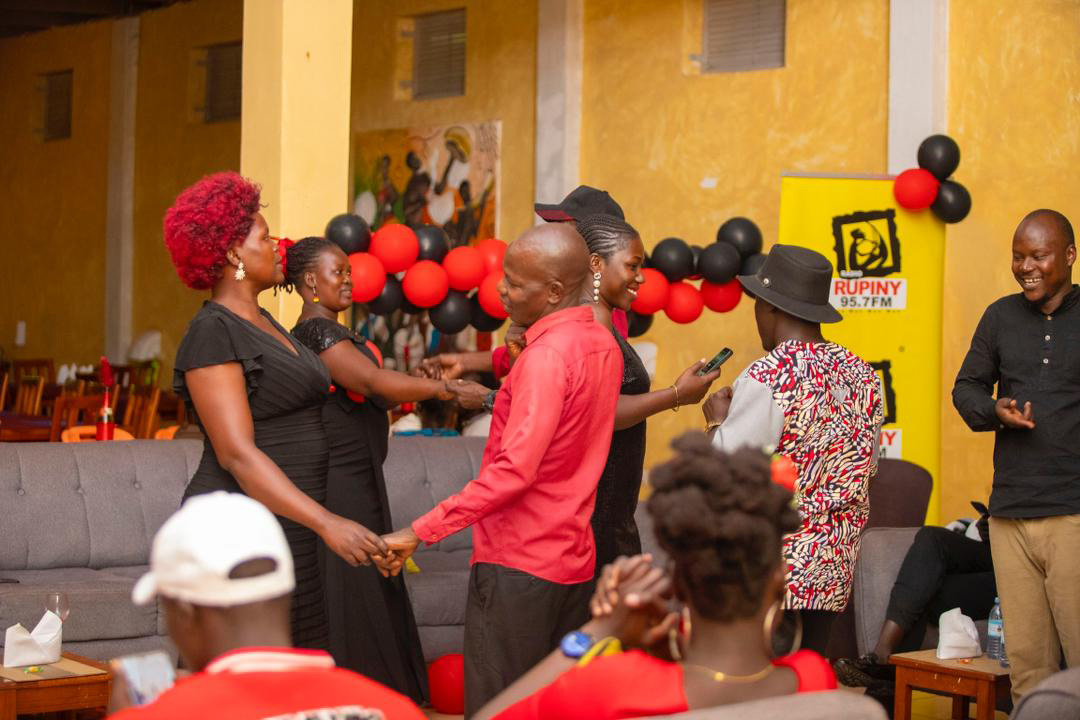 A couple having a good time during the event. (Photo by Claude Omona)