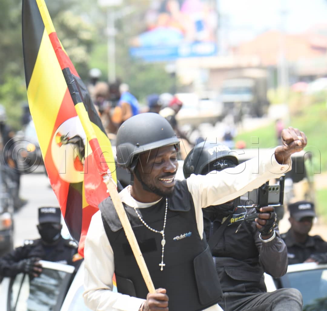 NUP presidential candidate Robert Kyagulanyi.