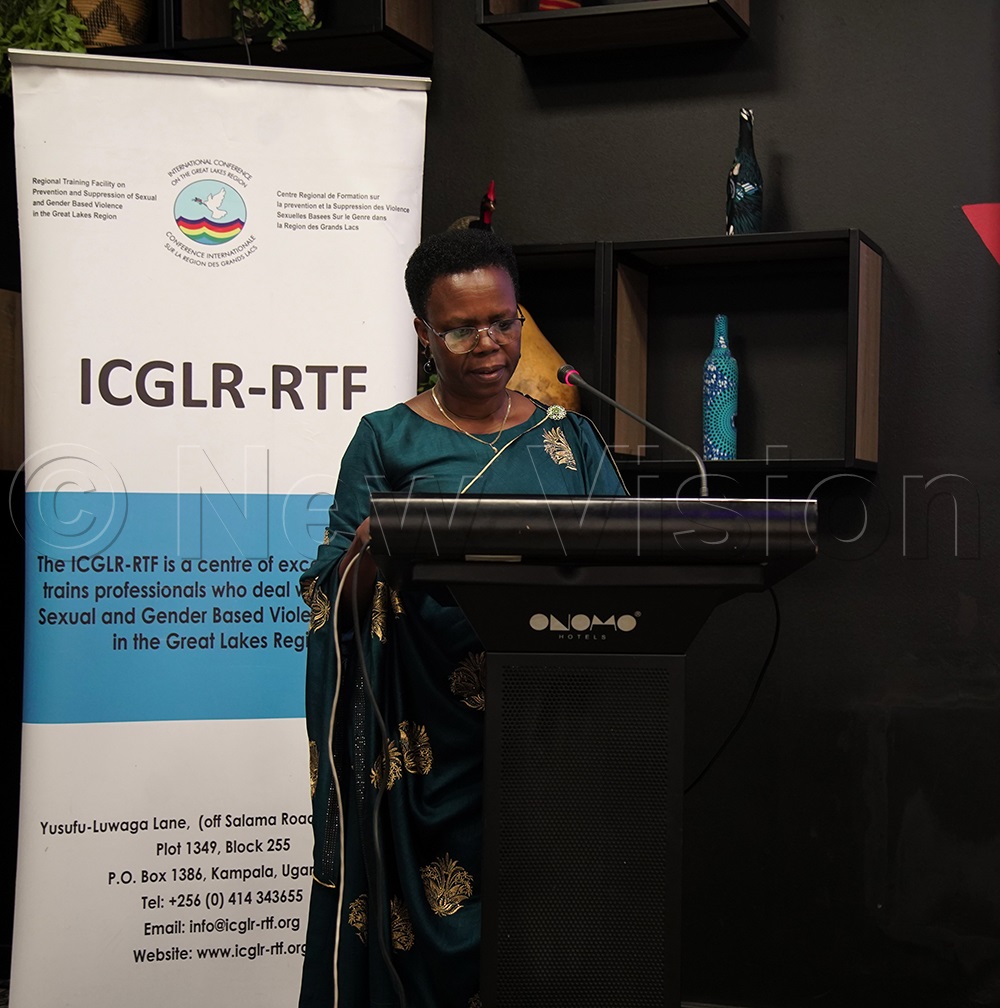 Dr Janviere Ndirahisha, the regional director of the ICGLR Regional Training Facility (RTF). (Photo by Rhyman Agaba)