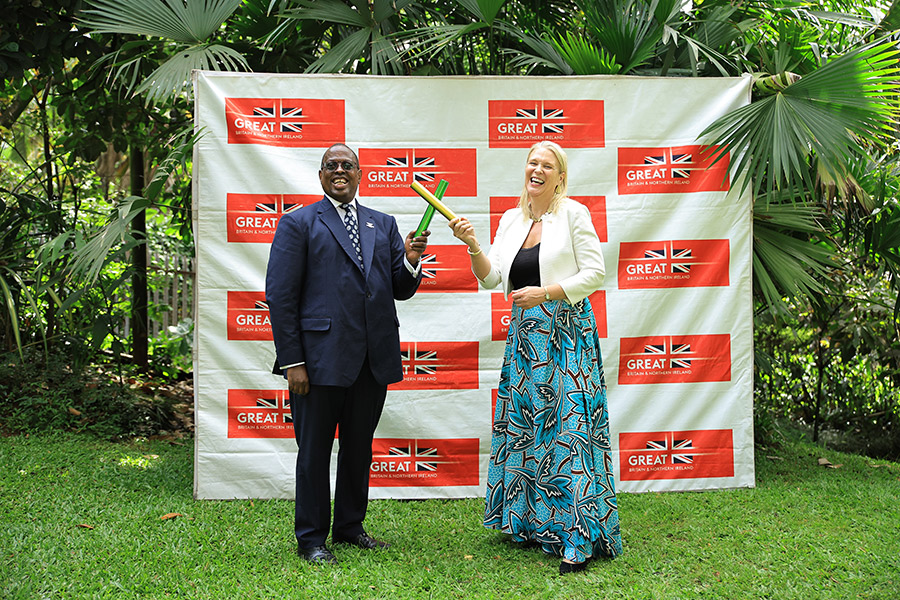 Donald Rukare with Chesney at the launch