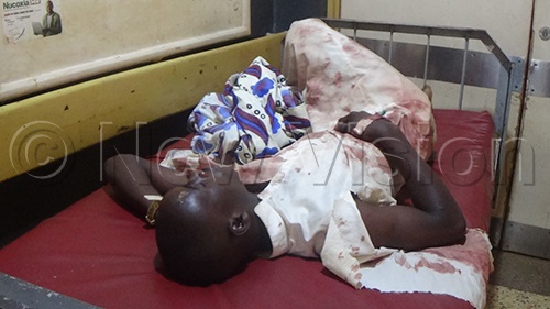 One of the survivors in Iganga Hospital. (Credit: Ivan Wakibi)