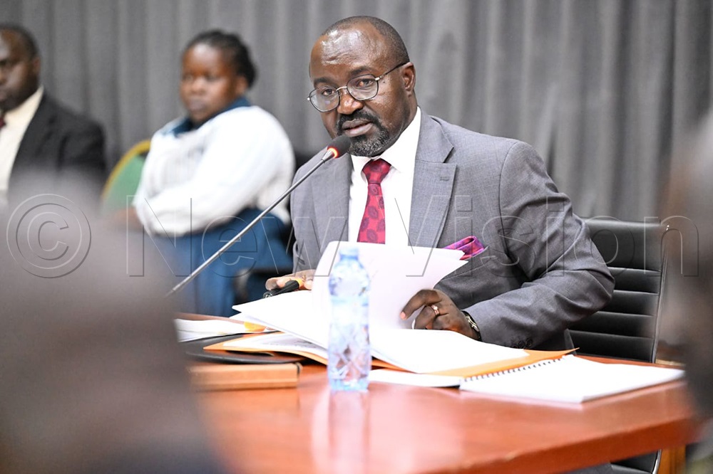 Public Accounts Committee (Central) chairperson Patrick Nsamba makes remarks during the committee&rsquo;s proceedings on Thursday, August 20, 2026. (Photo by Maria Wamala)