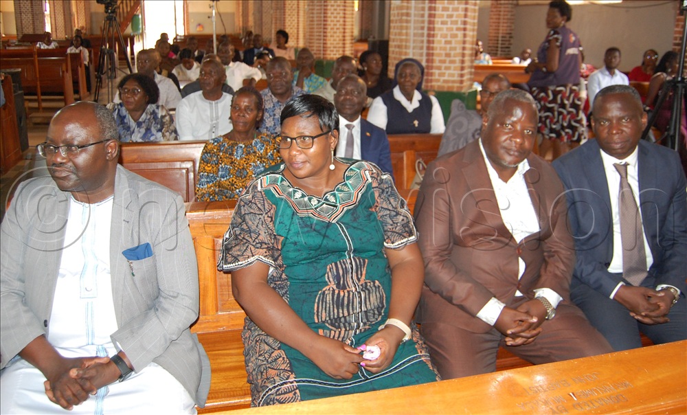 A spectacle of the members of the SAAFU Committee during the function. Right is Michael Mukasa Ssebbowa.