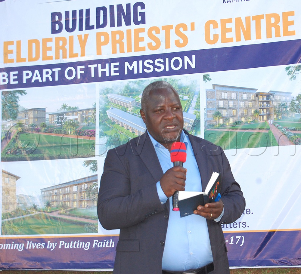 The Chairman of SAAFU, Edward Kanyike delivers his speech. (Photo by Mathias Mazinga)